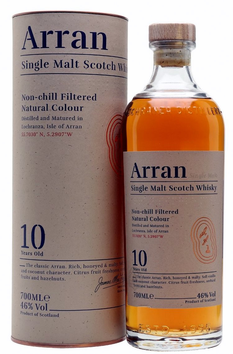 Arran 10 éves Skót Single Malt Whisky 0,7l