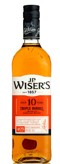 J.P. Wisers 10 éves Triple Barrel Kanadai Whisky 0.7l