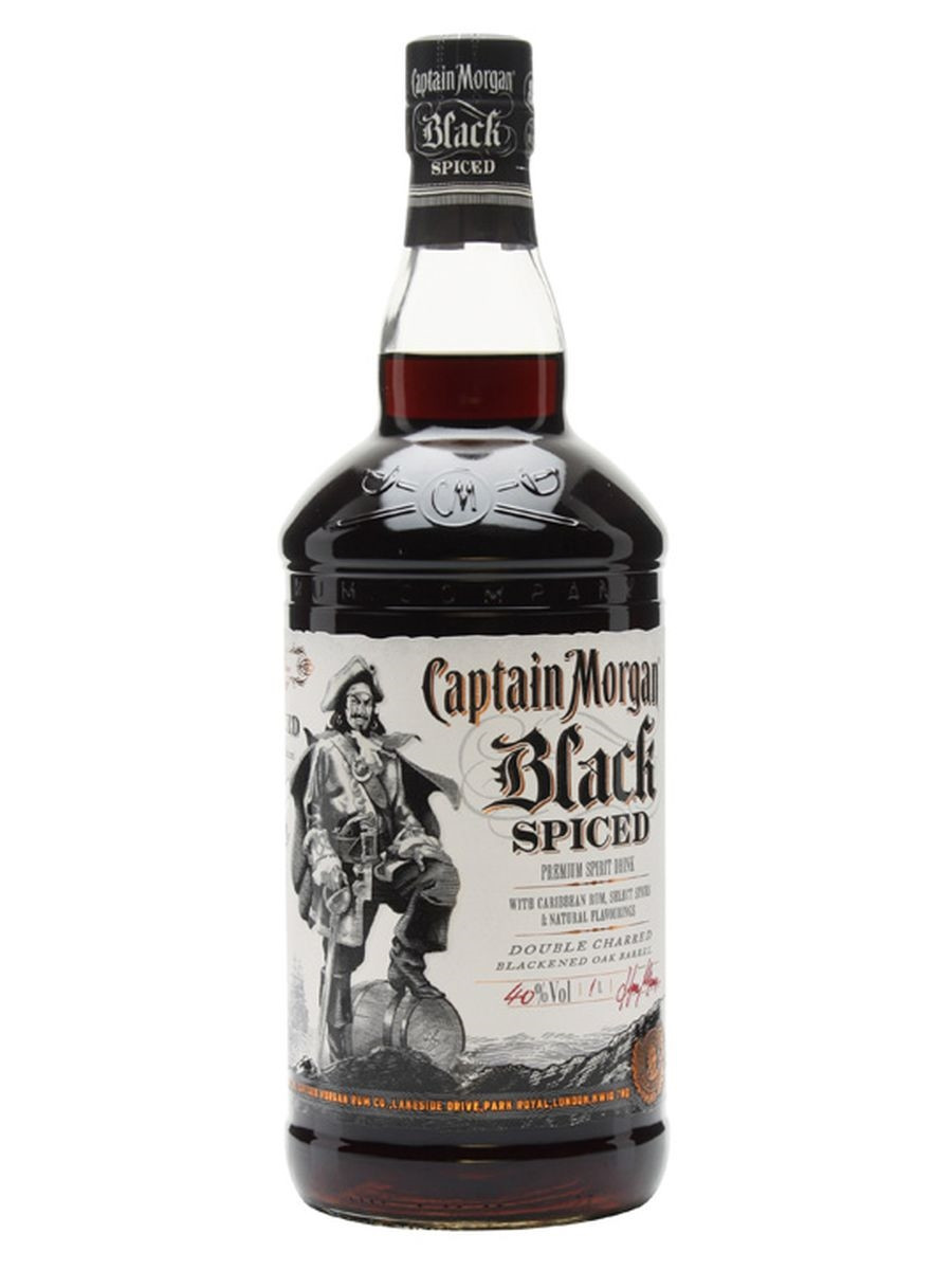 Captain Morgan Black Spiced Rum 1l