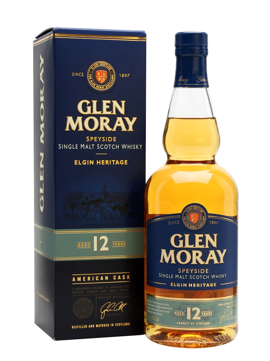 Glen Moray 12 éves Skót Single Malt Whisky 0,7l