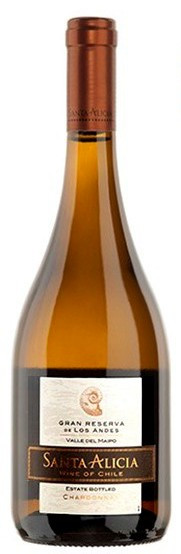 Santa Alicia Gran Reserve Chardonnay chilei minőségi fehérbor 0.75l