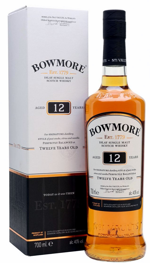 Bowmore Islay 12 éves Skót Single Malt Whisky 0,7l