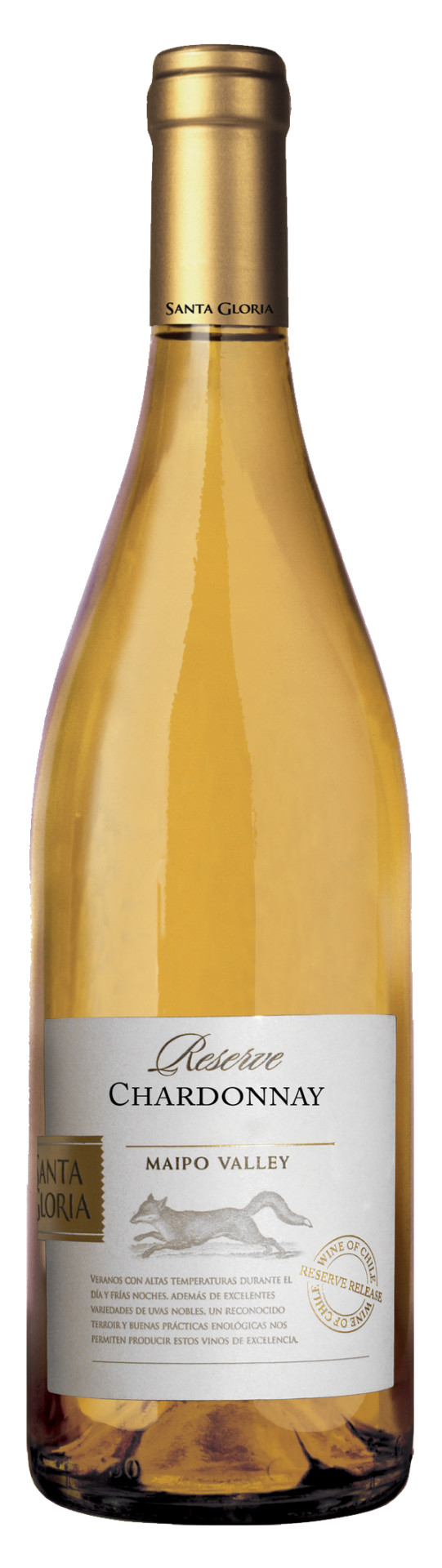 Santa Gloria Reserva Chardonnay chilei minőségi fehérbor 0.75l
