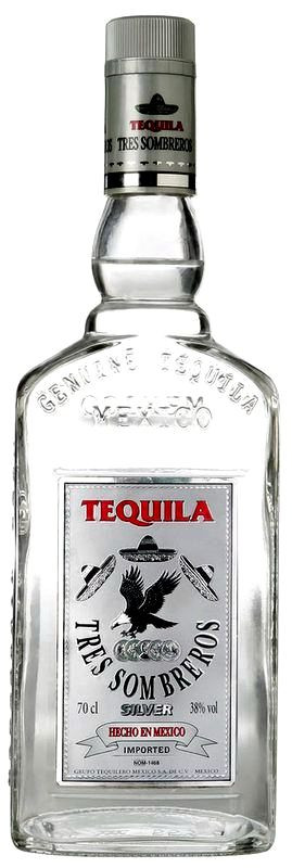 Tres Sombreros Silver Tequila 0,7l