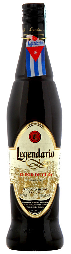 Legendario Elixir De Cuba 7 Éves Rum 0,7l  34%