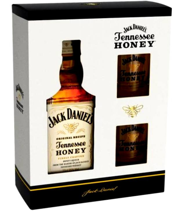 Jack Daniel's Honey Amerikai Whiskey+2pohár 0.7l