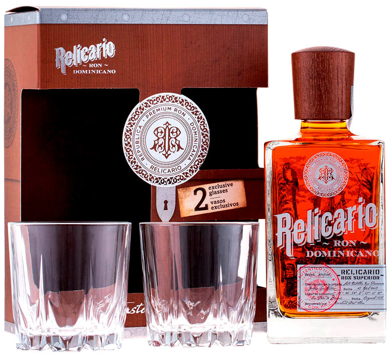 Relicario Ron Superiore 0.7l+2pohárral