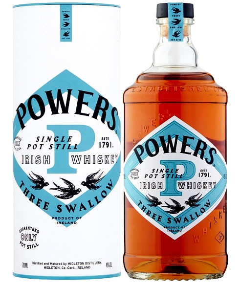 Powers Three Swallow Single Pot Still Ír whiskey 0,7l
