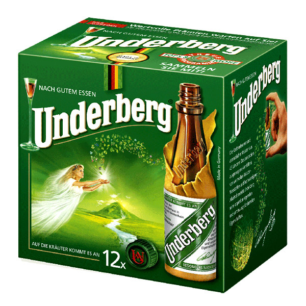 Underberg (12*0.02l) papírdíszdoboz