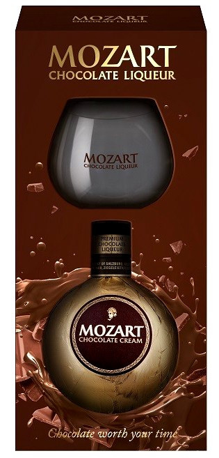 Mozart Gold Likőr 0.5l +pohár