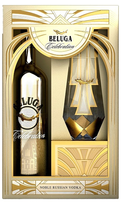 Beluga Noble Celebration Vodka 0.7l +pohár