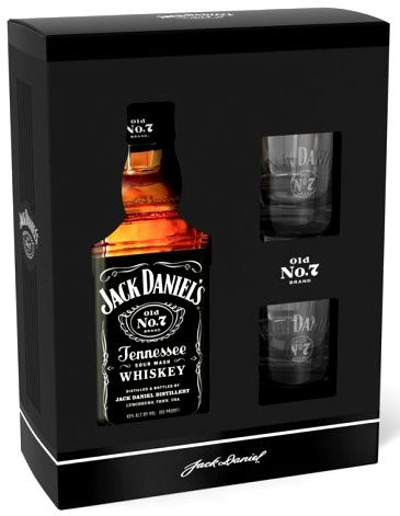Jack Daniel's+2pohár 0.7l