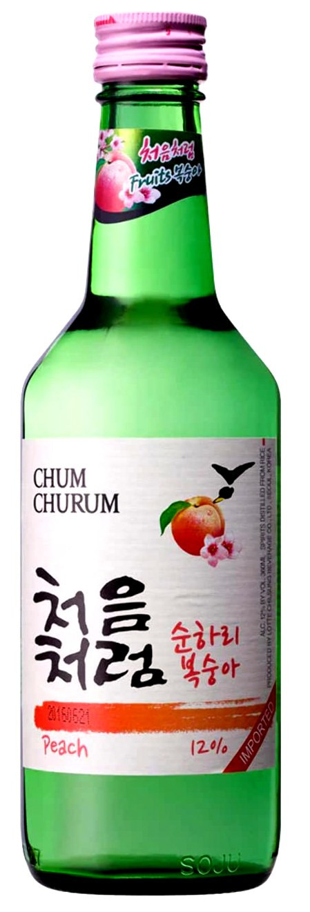 Soju Chum Churum Peach Koreai Párlat 0.35l