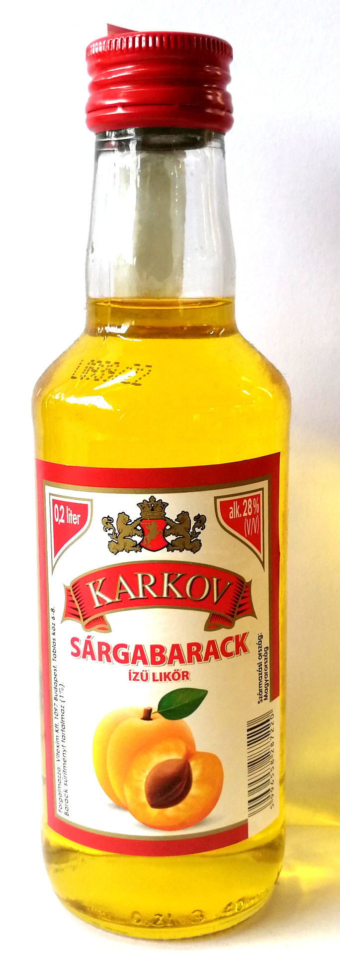 Karkov Sárgabarack Likőr 0.2l