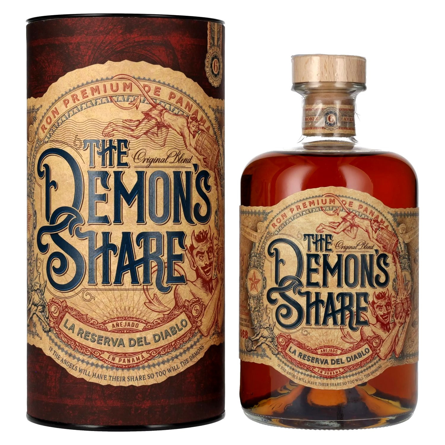 The Demons Share 6 éves Rum Pdd. 0.7l