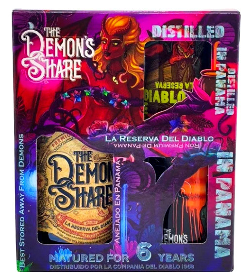 The Demons Share 6 éves Rum +pohár 0.7l