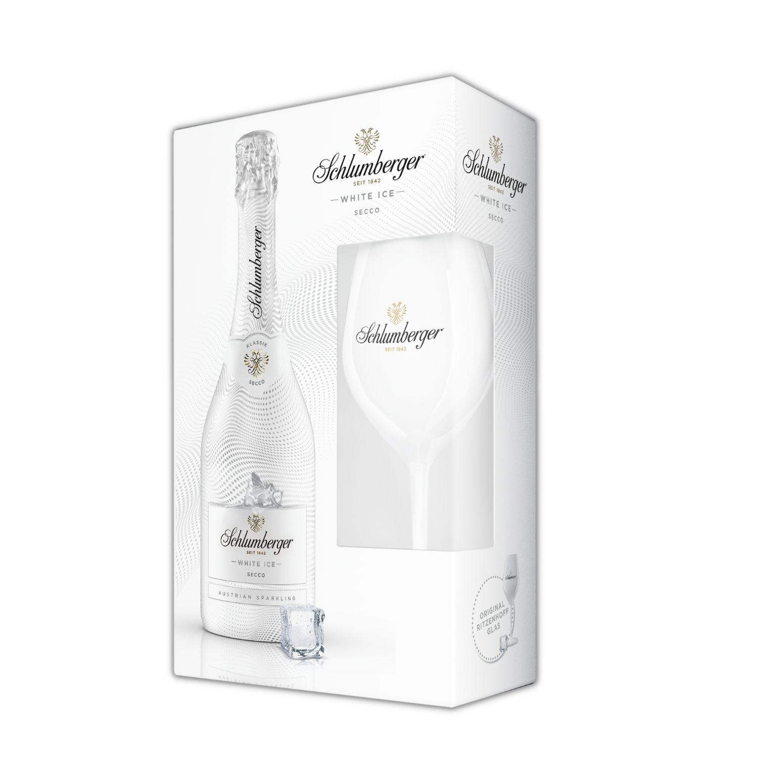 Schlumberger White Pezsgő 0.75l +pohár