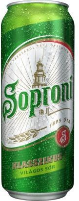 Soproni 0.5l dobozos sör DRS