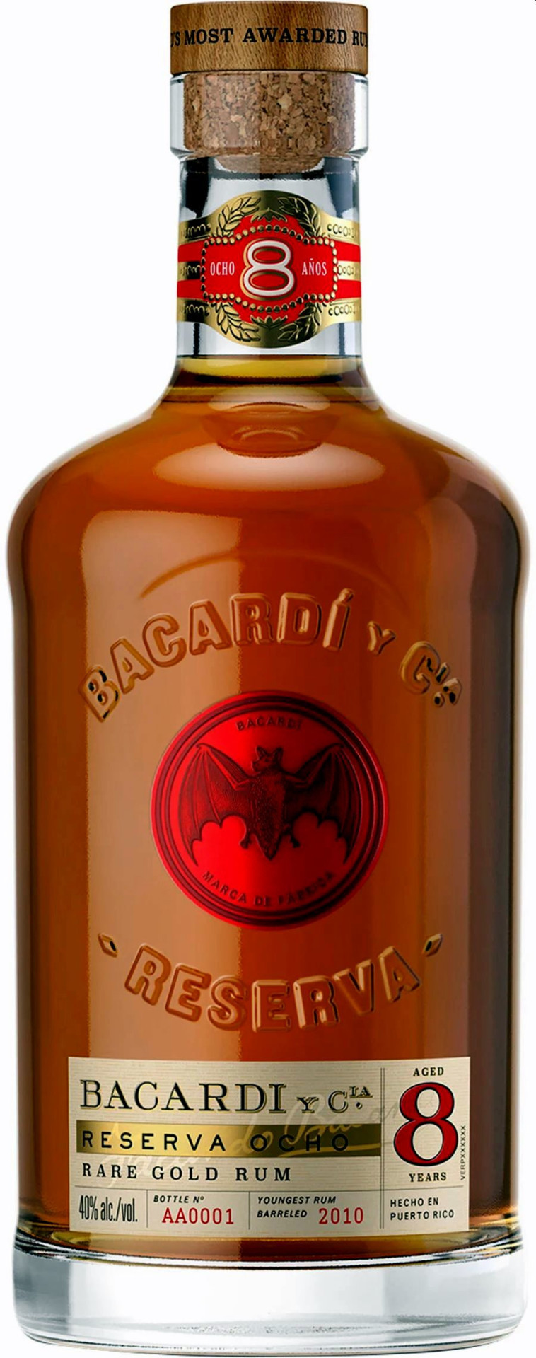 Bacardi 8 éves Rum 0.7l DRS