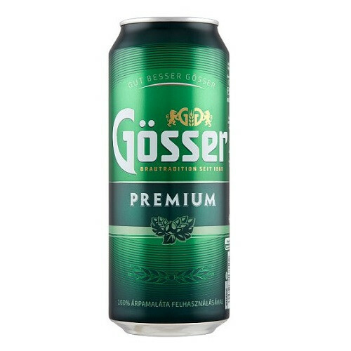 Gösser 0.5l dobozos sör DRS