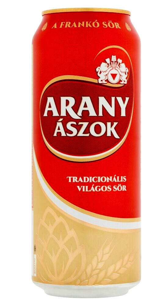Arany Ászok 0.5l dobozos sör DRS