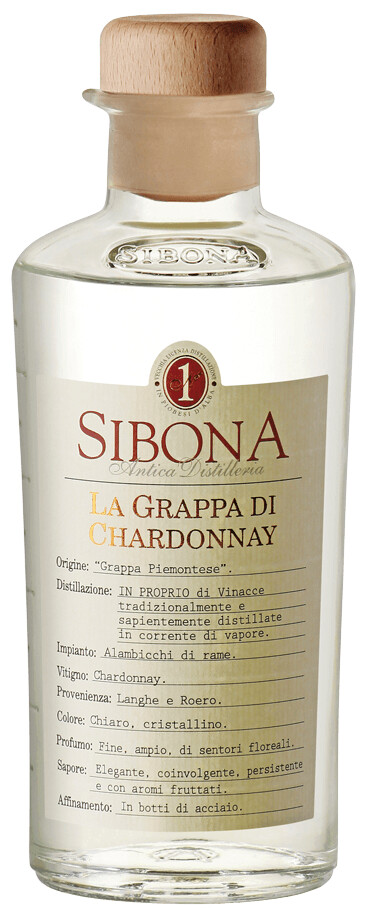Sibona Grappa Monovitigno Chardonnay 0.5l