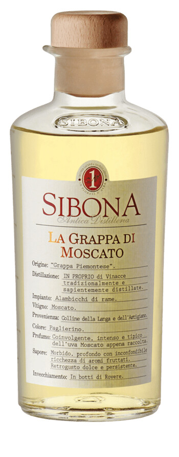 Sibona Grappa Monovitigno Moscato 0.5l