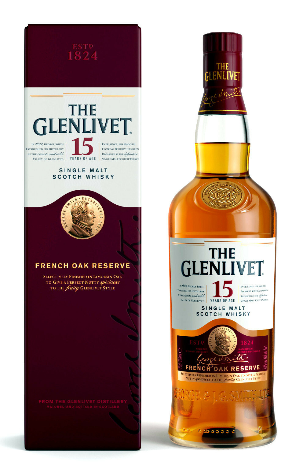 Glenlivet 15 éves Single Malt Whisky 0.7l DRS