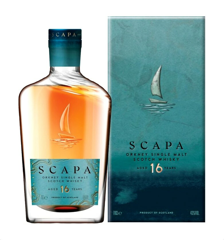 Scapa 16 éves Skót Single Malt Whisky 0.7l DRS