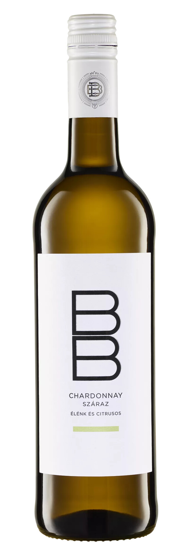 BB Chardonnay Száraz Fehérbor /Élénk és Citrusos/ 0.75l DRS