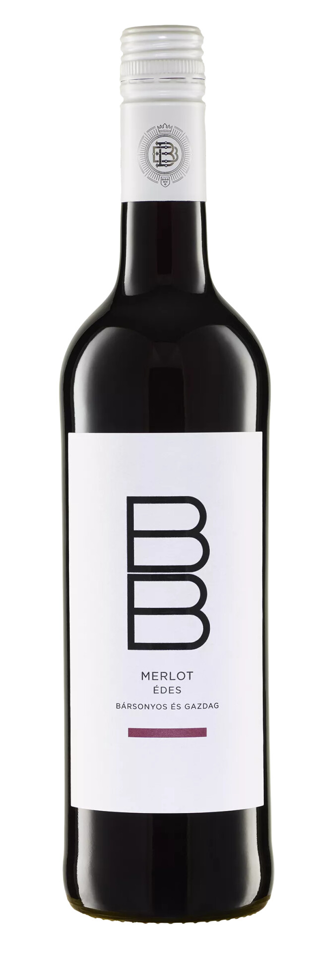 BB Merlot Édes Vörösbor /Bársonyos és Gazdag/ 0.75l DRS