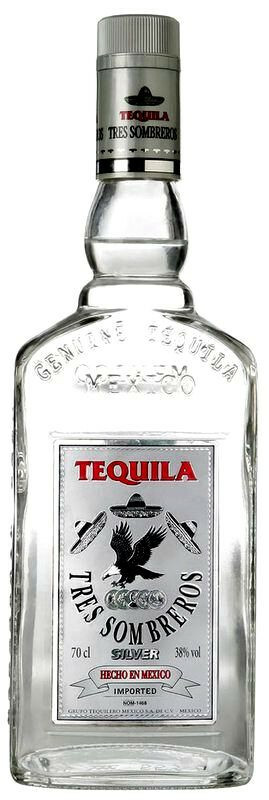 Tres Sombreros Silver Tequila 0.7l DRS