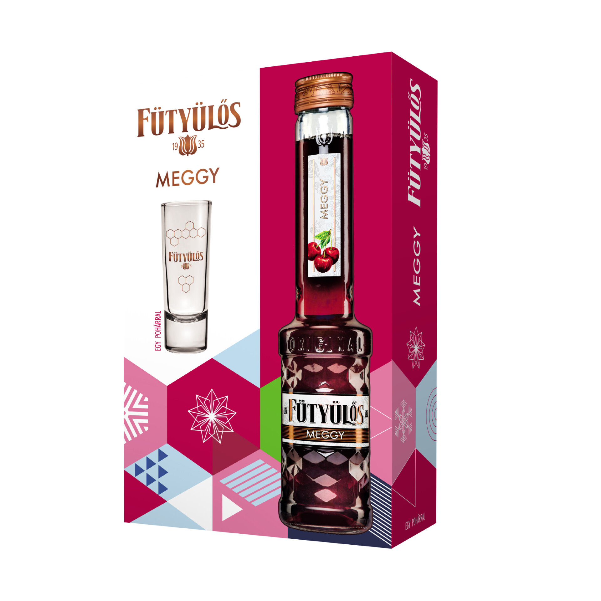 Fütyülős Meggy + pohár 0.5l DRS