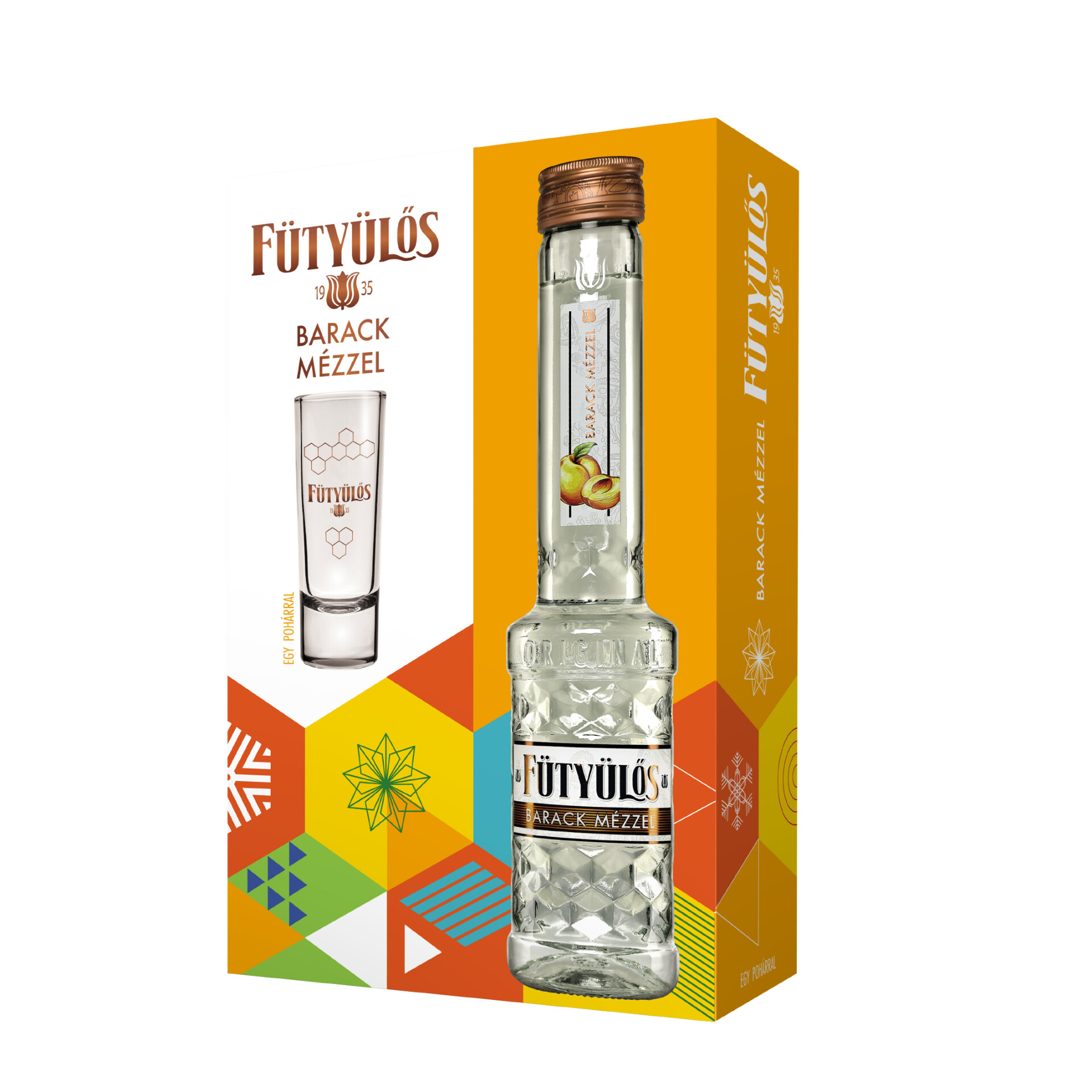 Fütyülős Mézes Barack +pohár 0.5l DRS