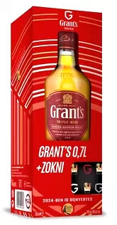 Grant's Skót Blended Whisky 0.7l +zokni DRS