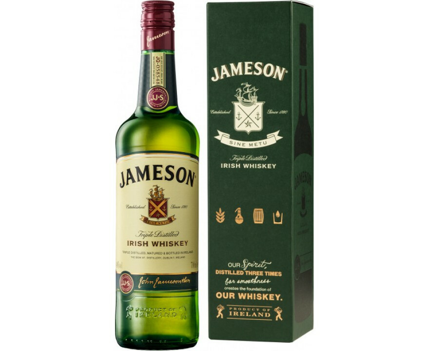 Jameson Ír Whiskey Pdd. 0.7l DRS