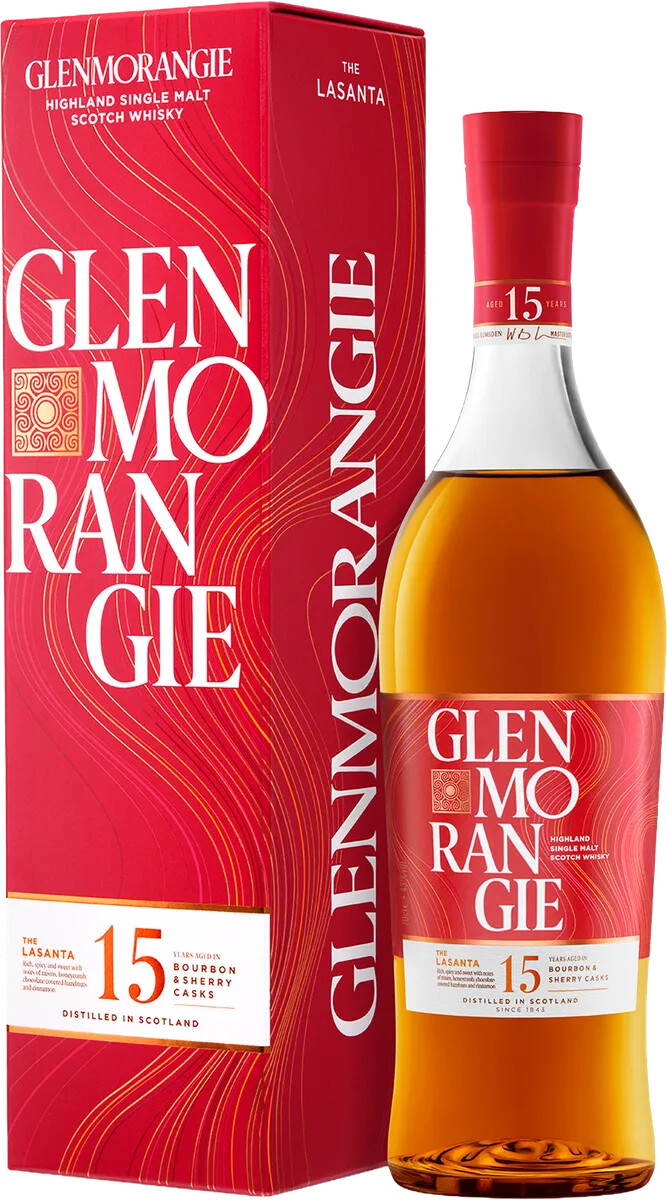 Glenmorangie Lasanta 15 éves Skót Single Malt Whisky 0.7l