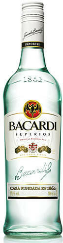 Bacardi Carta Blanca Rum 0.7l DRS