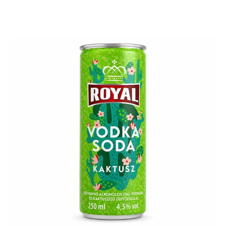 Royal Vodka Soda Kaktusz 4,5% 0.25l