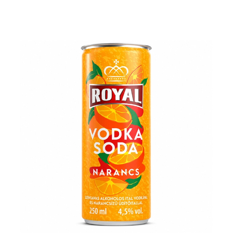 Royal Vodka Soda Narancs 4,5% 0.25l DRS
