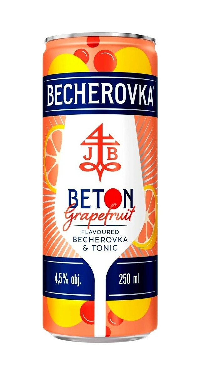 Becherovka BETON Grapefruit 4,5% 0.25l